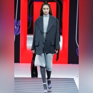 PRADA NWT  MASTER COLLECTOR Prada Silk Organza Dress - Gigi Hadid runway